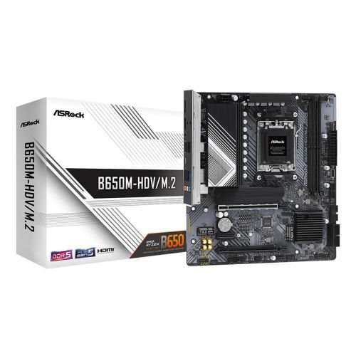 Asrock B650M-HDV/M.2 AMD B650 Socket AM5 micro ATX (B650M-HDV/M.2)