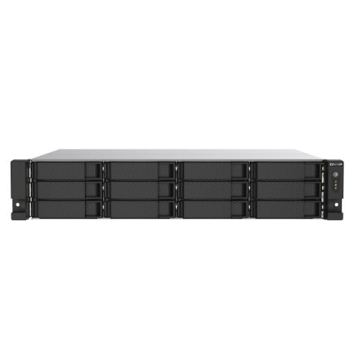 QNAP TS-1273AU-RP-8G NAS/storage server Rack (2U) Ethernet LAN Black, Grey V1500B (TS-1273AU-RP-8G)