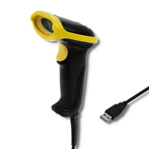 Qoltec 50867 Laser reader 1D | 2D | USB | Black (50867)