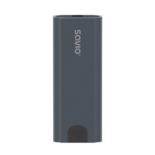 Savio M.2 SSD NVMe external drive enclosure, USB-C 3.1, AK-67, grey (AK-67)