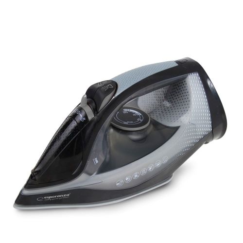 Esperanza EHI011 Steam iron Ceramic soleplate Grey, Black 2600 W (EHI011)