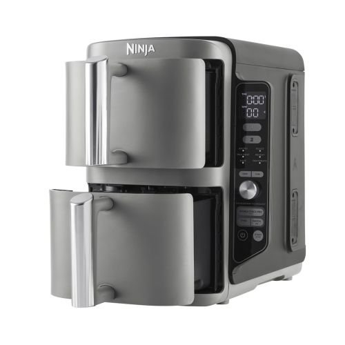 Ninja SL400EU fryer Double 9.5 L 2470 W Hot air fryer Black, Grey (SL400EU)