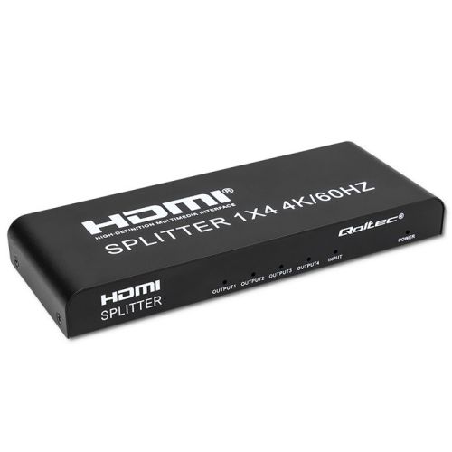 Qoltec 51799 Active HDMI Splitter 4 x HDMI 4K x 2K | 6Gb/s | 60Hz (51799)