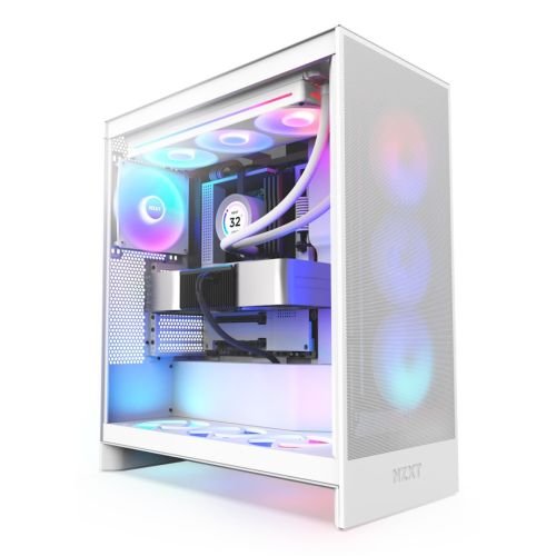 NZXT H7 Flow RGB Midi Tower White (CM-H72FW-R1)