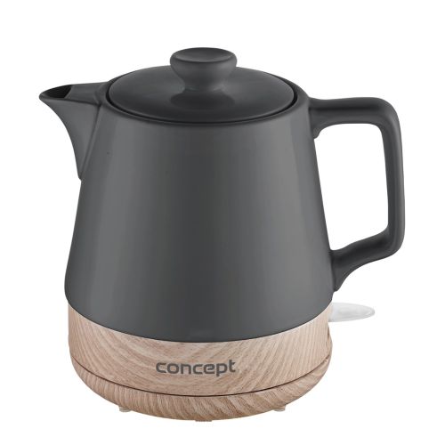 Concept RK0062 electric kettle 1 L 1200 W Anthracite, Wood (RK0062)
