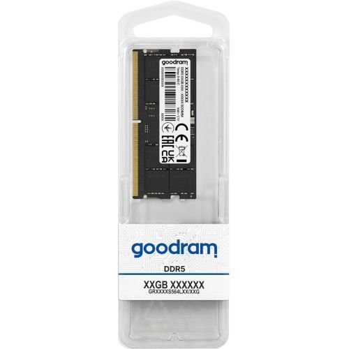 Goodram 16GB DDR5 5600MHz CL40 SR SODIMM memory module 1 x 16 GB 56000 MHz (GR5600S564L46S/16G)