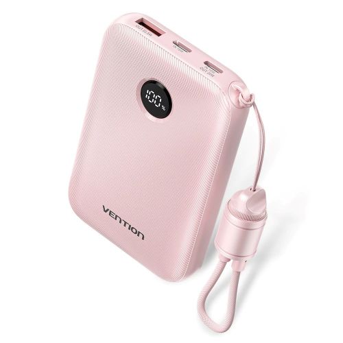 Vention 10000mAh Powerbank 2xUSB-C 1xUSB-A 22.5W, pink (FKAP0-C)