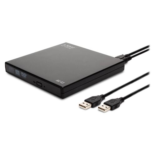 SAVIO AK-43 optical disc / External Slim drive DVD±R/RW CD±R/RW Black (AK-43)