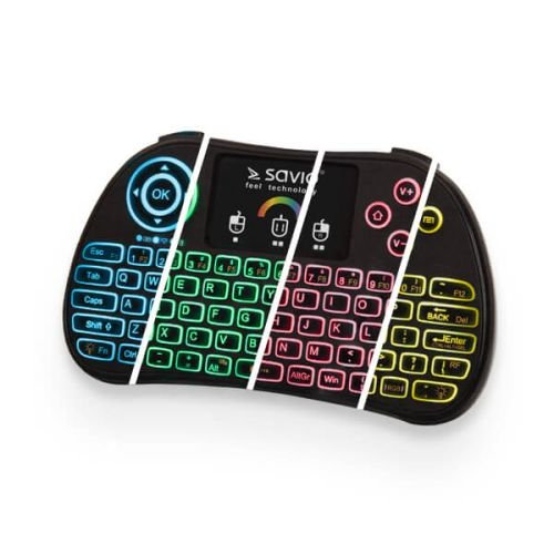 Savio KW-03 Ασύρματο Πληκτρολόγιο με Touchpad Αγγλικό USKW-03 (KW-03)