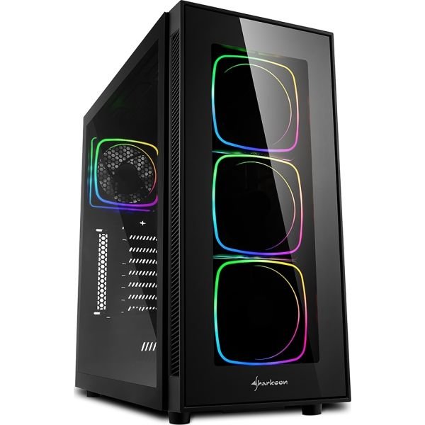 Sharkoon TG6 RGB black, front and side part made of tempered glass (4044951028221) Sharkoon TG6 RGB black, front and side part made of tempered glass (4044951028221)