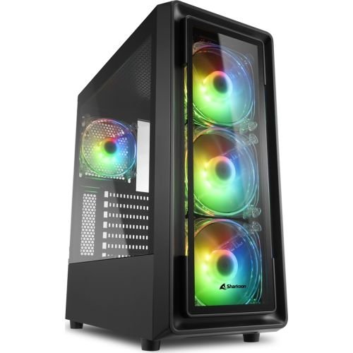 Sharkoon TK4 RGB black, hardened glass  (4044951030187)