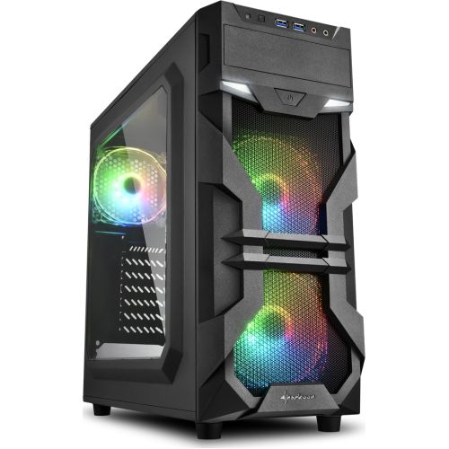 Sharkoon VG7-W RGB black, acrylic side panel (4044951026869)