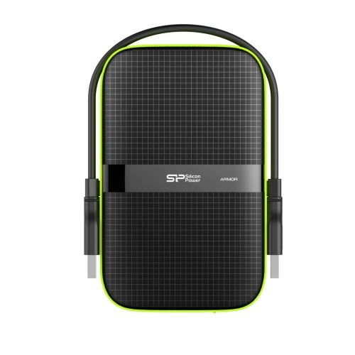 Silicon Power Armor A60 external hard drive 4000 GB Black, Green (SP040TBPHDA60S3K)