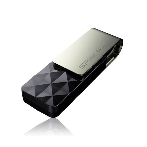 Silicon Power Blaze B30 USB flash drive 64 GB USB Type-A 3.0 (3.1 Gen 1) Black (SP064GBUF3B30V1K)