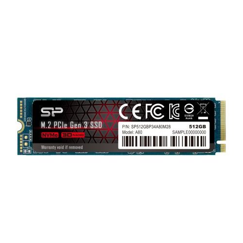 Silicon Power P34A80 M.2 512 GB PCI Express 3.0 SLC NVMe (SP512GBP34A80M28)