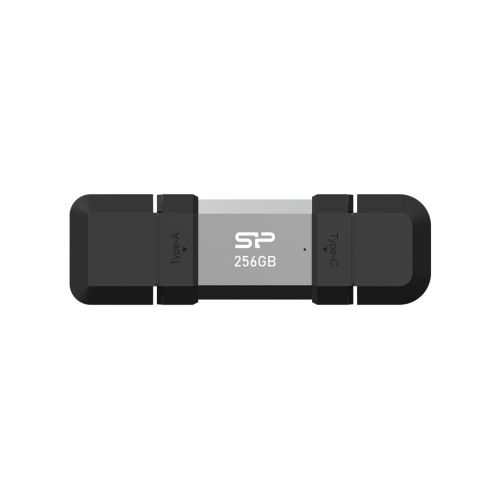 Silicon Power SP256GBUC3C51V1S USB flash drive 256 GB USB Type-A / USB Type-C 3.2 Gen 1 (3.1 Gen 1) Black, Silver (SP256GBUC3C51V1S)