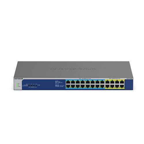 Netgear GS524UP Unmanaged Gigabit Ethernet (10/100/1000) Power over Ethernet (PoE) Grey (GS524UP-100EUS)