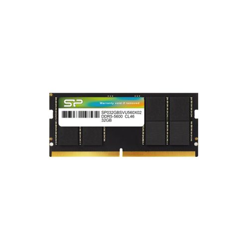 Silicon Power SP032GBSVU560F02 memory module 32 GB 1 x 32 GB DDR5 SODIMM 5600 MHz ECC (SP032GBSVU560F02)