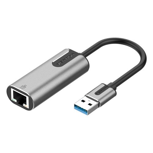 Vention USB 3.0-A to Gigabit Ethernet Adapter Gray 0.15M Aluminum Alloy Type (CEWHB)