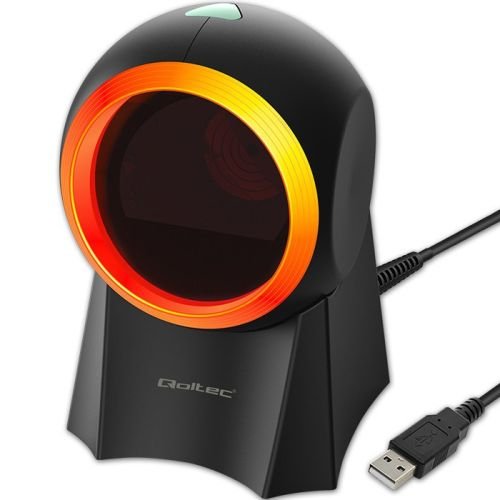 Qoltec 50857 Wired desktop barcode scanner 1D | 2D (50857)