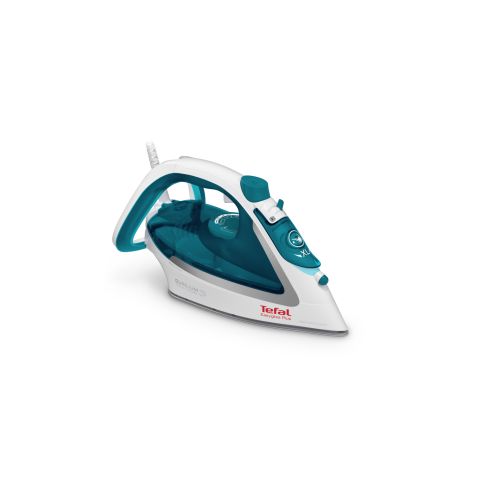 Tefal EasyGliss Plus FV5718 iron Dry & Steam iron Durilium soleplate 2400 W Turquoise, White (FV5718)