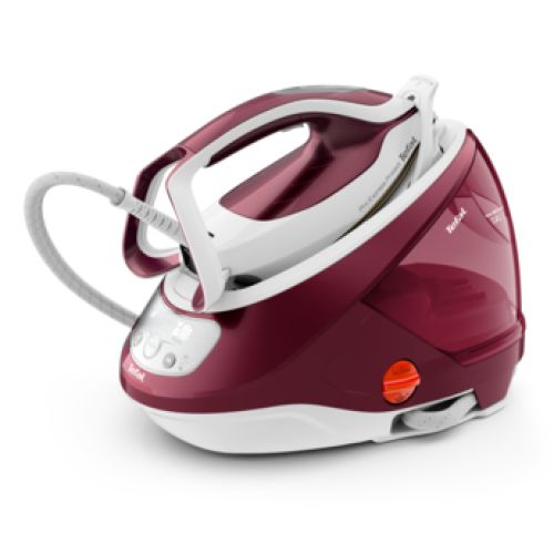 Tefal GV9220 steam ironing station 2600 W Durilium AirGlide Autoclean soleplate Burgundy, White (GV9220)