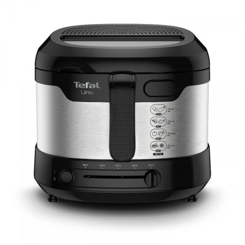 Tefal Uno FF215D fryer Single Stand-alone 1600 W Deep fryer Black, Stainless steel (FF215D30)