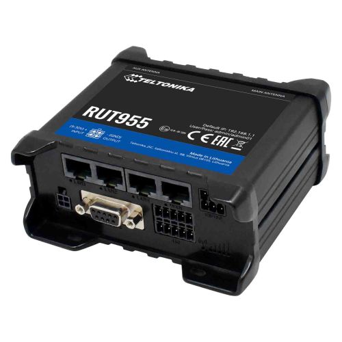 Teltonika RUT955 wireless router Fast Ethernet 3G 4G Black (RUT955T033B0)