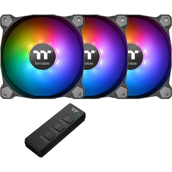 Thermaltake Pure 14 ARGB Sync Case Fan 3 Pack Set of 3 (CL-F080-PL14SW-A) Thermaltake Pure 14 ARGB Sync Case Fan 3 Pack Set of 3 (CL-F080-PL14SW-A)