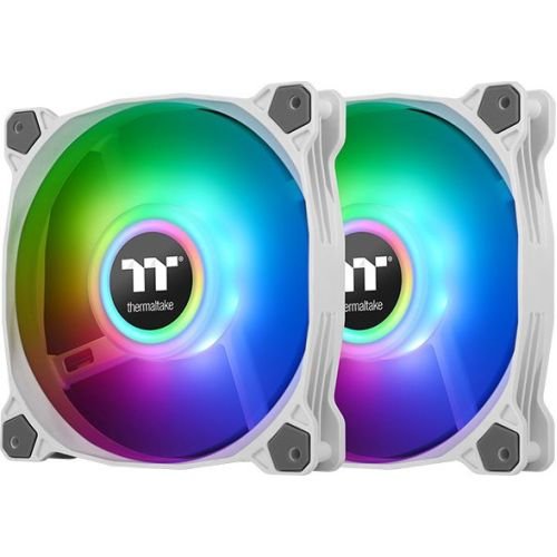 Thermaltake Pure Duo 12 ARGB Sync Radiator Fan white / transparent, set of 2, 1x controller (CL-F097-PL12SW-A)