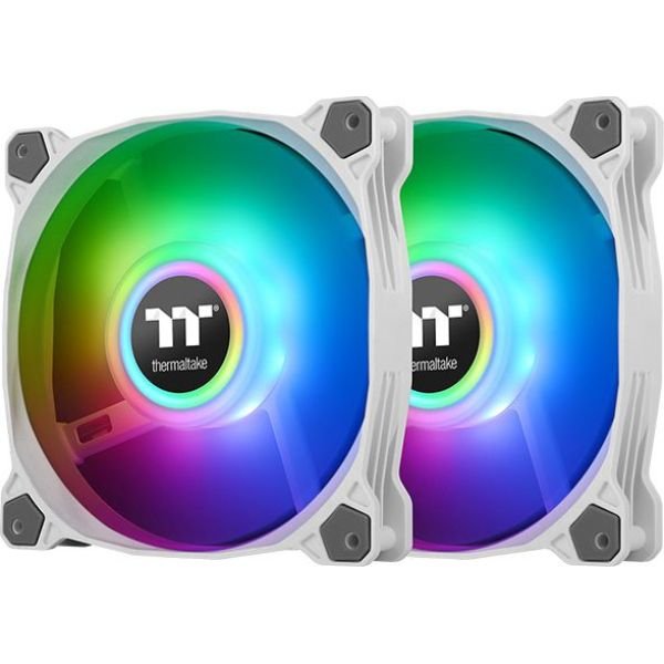 Thermaltake Pure Duo 12 ARGB Sync Radiator Fan white / transparent, set of 2, 1x controller (CL-F097-PL12SW-A) Thermaltake Pure Duo 12 ARGB Sync Radiator Fan white / transparent, set of 2, 1x controller (CL-F097-PL12SW-A)