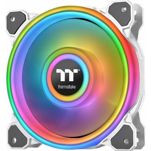 Thermaltake Riing Quad 12 RGB Radiator Fan TT Premium Edition Single Fan Pack - White white, single pack, without controller  (CL-F100-PL12SW-C)