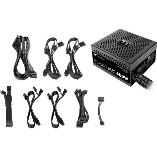 Thermaltake Smart BM2 Semi Modular 650W black, 4x pcie, cable management, 650 watts  (PS-SPD-0650MNFABE-1)