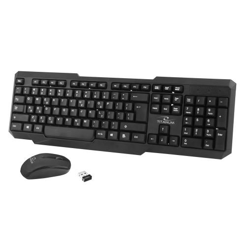 TITANUM TK108 Keyboard + USB mouse Black (TK108)