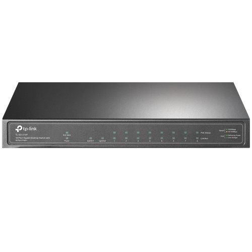 TP-LINK 10-Port Gigabit Desktop Switch with 8-Port PoE+ (TL-SG1210P)