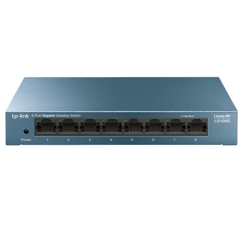 TP-LINK LS108G Unmanaged Gigabit Ethernet (10/100/1000) Blue (TL-LS108G)