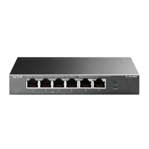 TP-LINK TL-SF1006P network switch Fast Ethernet (10/100) Power over Ethernet (PoE) Black (TL-SF1006P)
