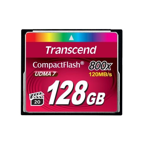 Transcend CompactFlash Card 128 GB Black, Ultimate 800x  (TS128GCF800)