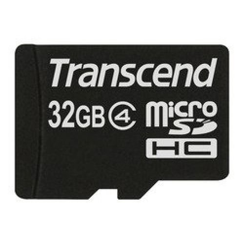 Transcend microSDHC Card 32 GB black, class 4 (TS32GUSDC4)