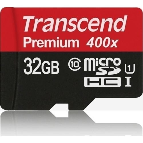 Transcend microSDHC Card UHS-I 32 GB Pre black, class 10 (TS32GUSDCU1)