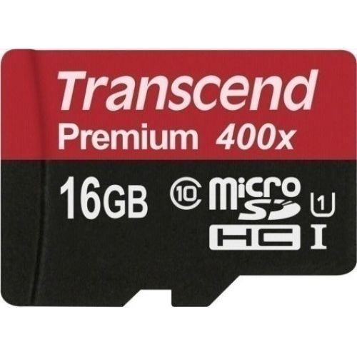 Transcend microSDHC Card UHS-I Pre 16 GB black, class 10 (TS16GUSDCU1)