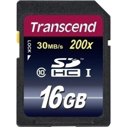 Transcend Secure Digital SDHC Card 16 GB Class 10, UHS-I (TS16GSDHC10)