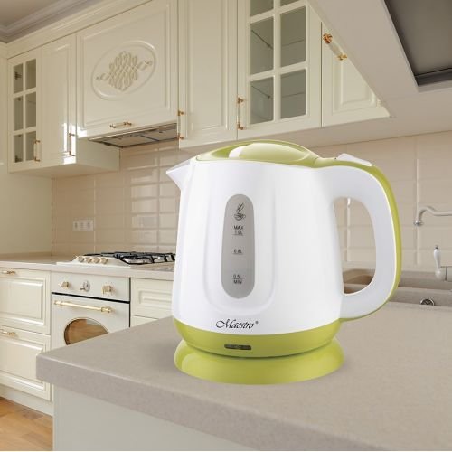 Feel-Maestro MR013 green electric kettle 1 L Green, White 1100 W (MR-013 green)