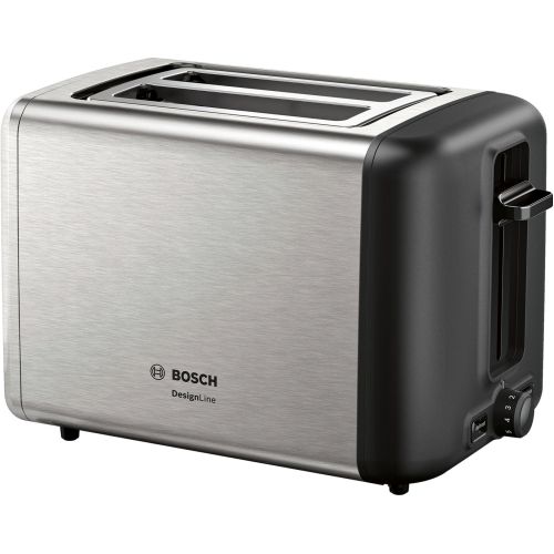 Bosch TAT3P420 toaster 2 slice(s) 970 W Black, Stainless steel (TAT3P420)