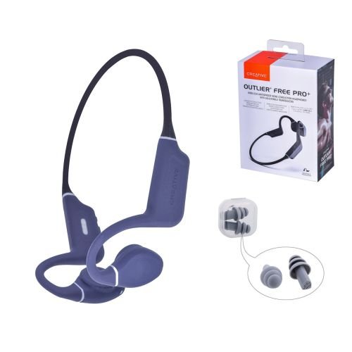 Bone conduction headphones CREATIVE OUTLIER FREE PRO+ wireless, waterproof Black (51EF1081AA001)
