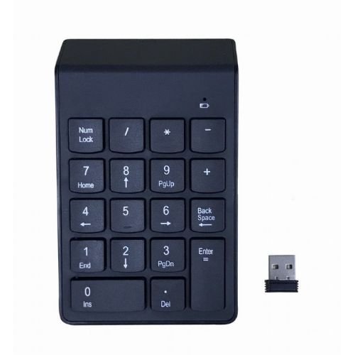Gembird KPD-W-02 numeric keypad Notebook/PC Bluetooth Black (KPD-W-02)