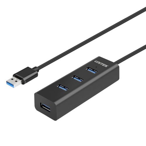 UNITEK Y-3089 interface hub USB 3.0 (3.1 Gen 1) Type-A 5000 Mbit/s Black (Y-3089)