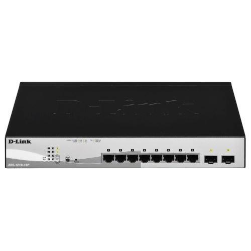 D-link-10-port 10/100/1000 Gigabit PoE Smart Switch (DGS-1210-10P/E)