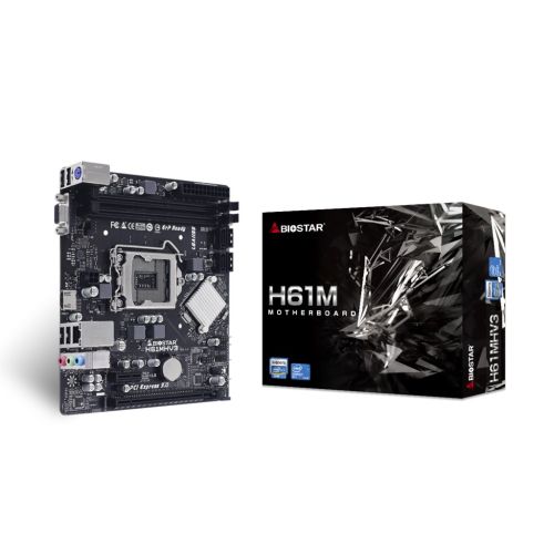 Biostar H61MHV3 motherboard Intel® H61 LGA 1155 (Socket H2) micro ATX (H61MHV3)