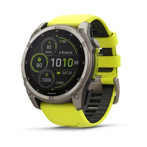 Garmin fenix 8 3.56 cm (1.4") 51 mm Digital 280 x 280 pixels Touchscreen Titanium Wi-Fi GPS (satellite) (010-02907-21)
